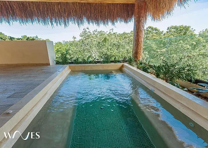 Luxury 1br - Rooftop Paradise With Pool & Jacuzzi * Tulum